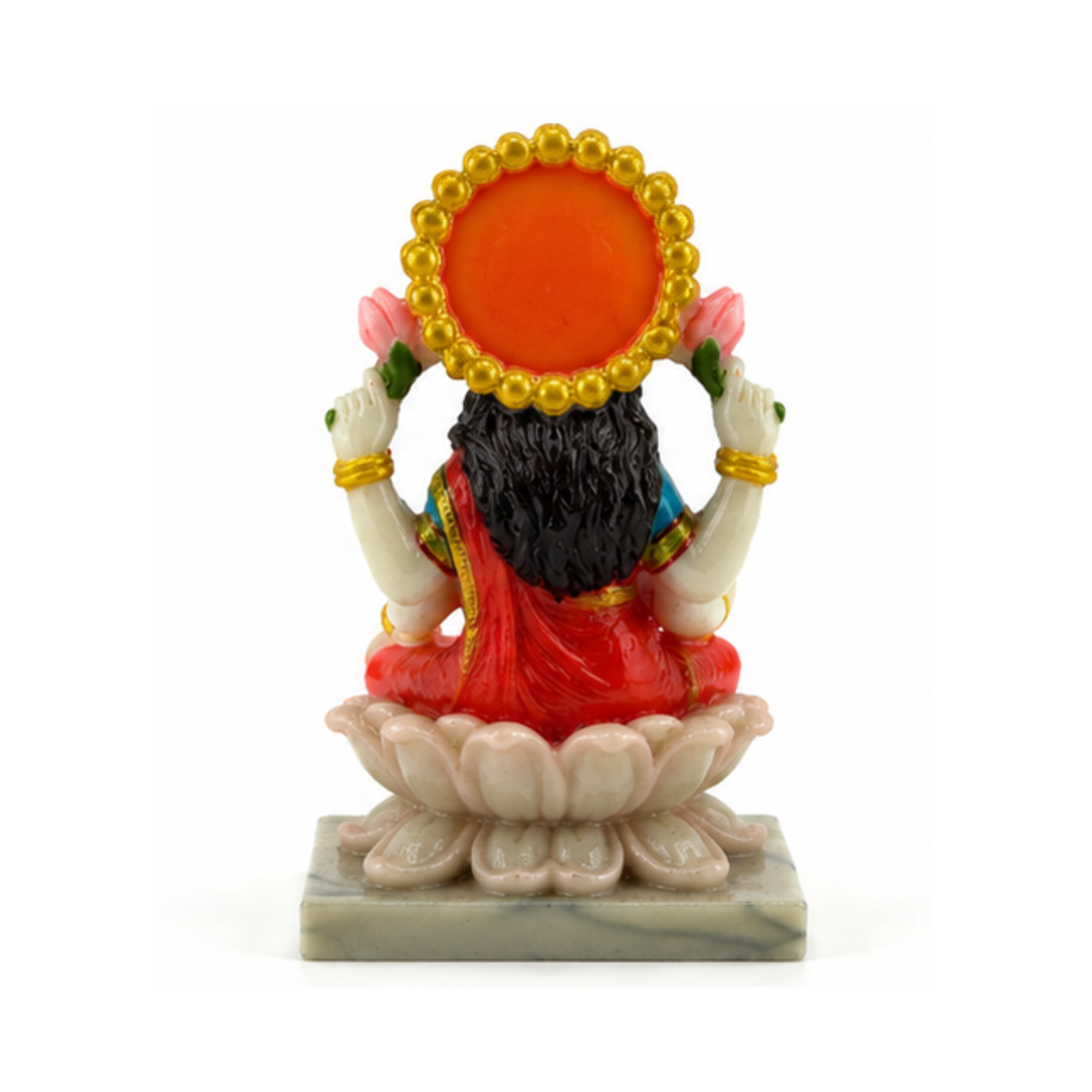 Goddess Lakshmi on Lotus Idol | Lakshmi Devi Murti for Home Mandir Puja | Laxmi Statue
