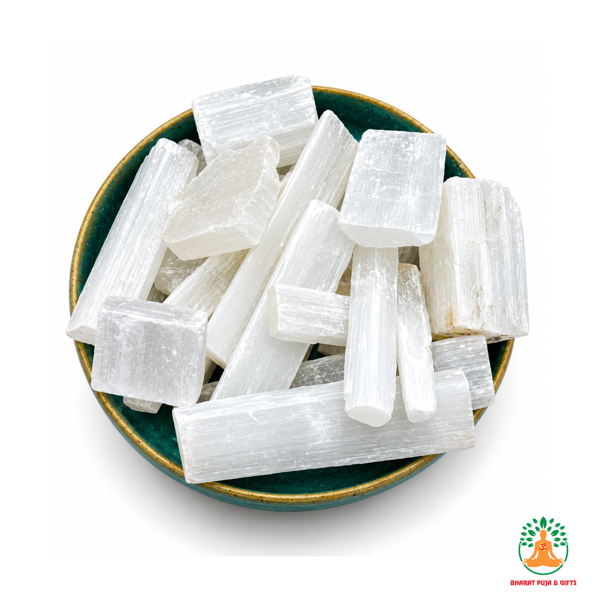 Selenite Raw Crystals – Natural Rough Unpolished Selenite Stones | White Manifestation Healing and Meditation Crystals