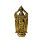Brass Balaji Idol with Ornate Prabhavali | Brass Lord Vishnu Murti | Lord Venkateswara Statue