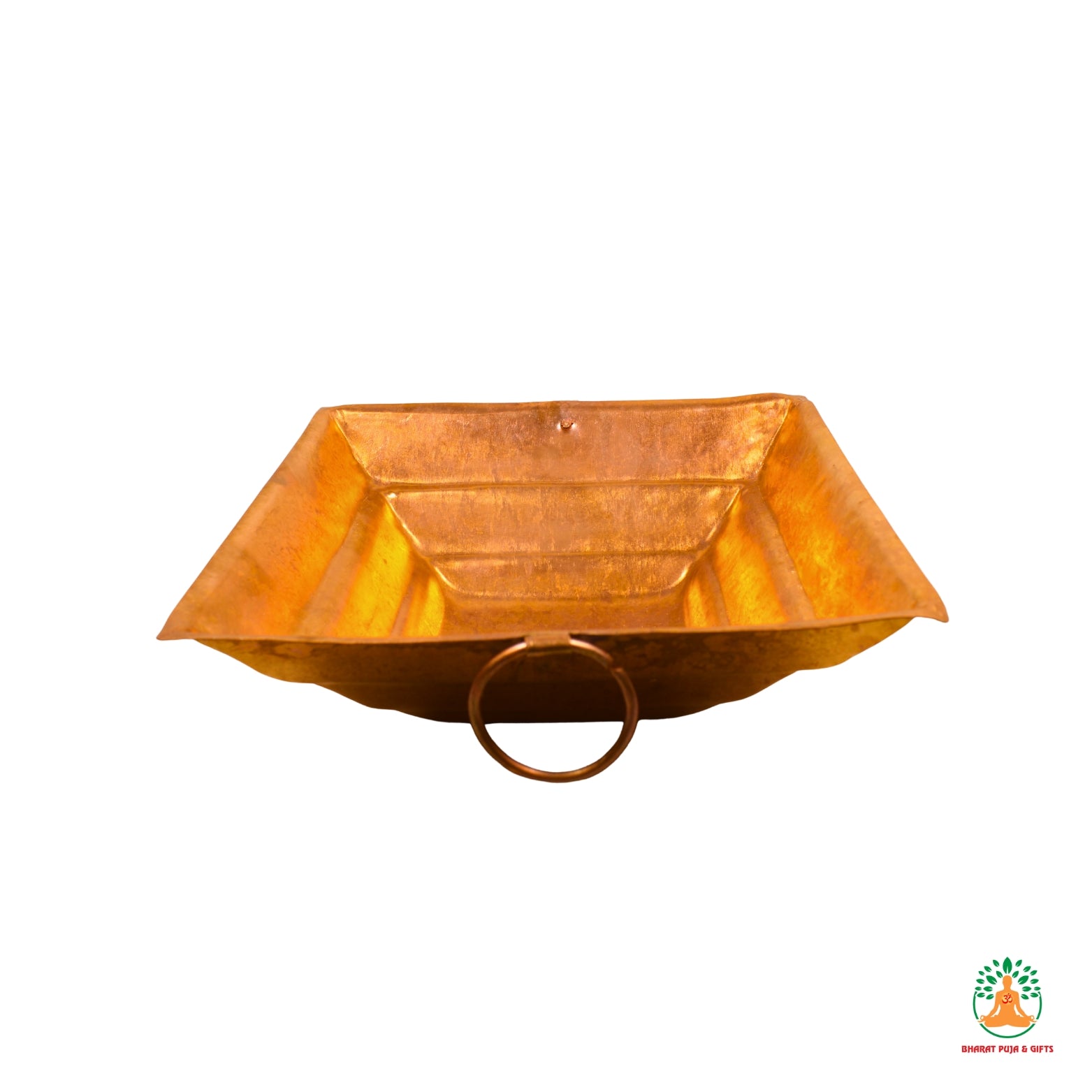 Pure Copper Hawan Kund with Handles | Handcrafted Copper Pooja Hawan Kund for Home, Temple, Rituals & Spiritual Gifting 🪔🙏