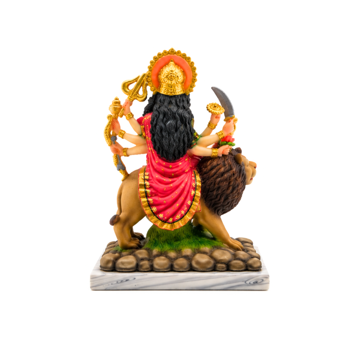 Large Durga Devi Idol | Goddess Durga on Lion | Traditional Maa Durga Statue | Large Durga Mata Murti