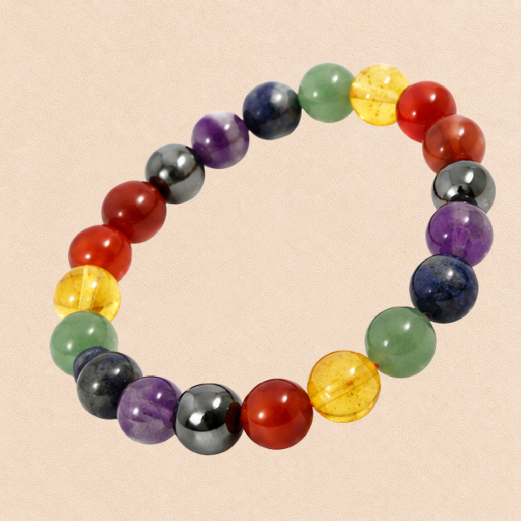 7 Chakra Bracelet | Rainbow Chakra Crystal Bracelet | Meditation & Yoga Jewelry | Energy Balance Bracelet | Spiritual Gift