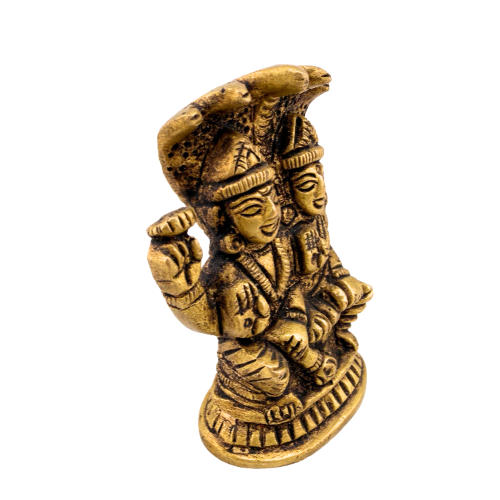 Brass Lakshmi Narayana Idol | Divine Lakshmi Narayana Statue