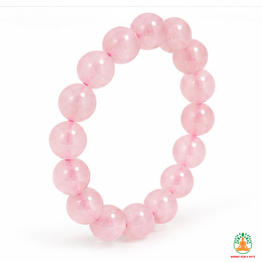 Natural Rose Quartz Bracelet | Pink Crystal Gemstone Bracelet | Love & Self Love Jewelry | Crystal Gemstone Bracelet | Gift for Women
