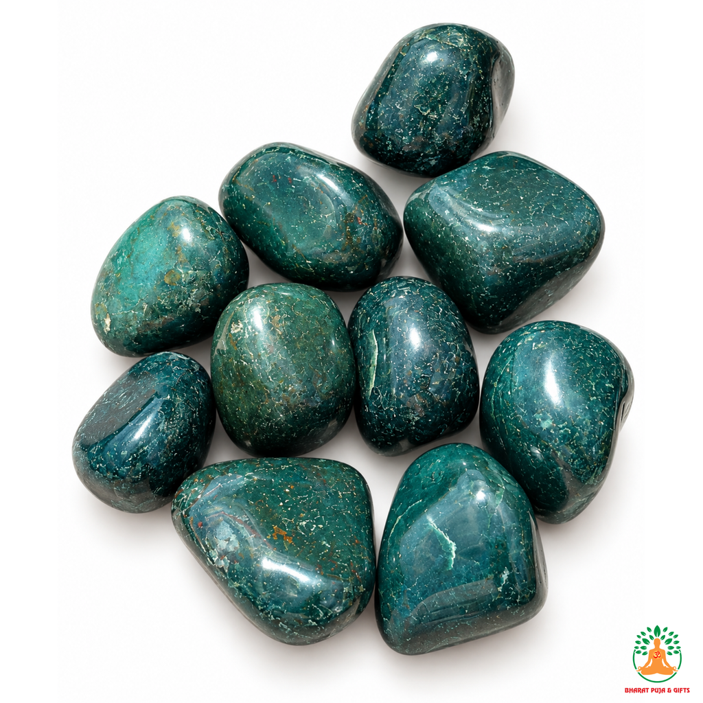 Green Mica Tumble Stones – Polished Green Gemstones | Fuchsite Crystals| Green Muscovite Gemstones | Manifestation and Healing Crystals