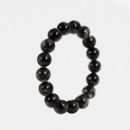 Natural Black Tourmaline Bracelet | Black Crystal Gemstone Bracelet | Grounding & Protection Jewelry | Meditation Bracelet | Gift for Men & Women