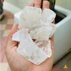 Clear Quartz Raw Crystals – Natural Rough Unpolished White Clear Quartz Stones | White Manifestation Healing and Meditation Crystals