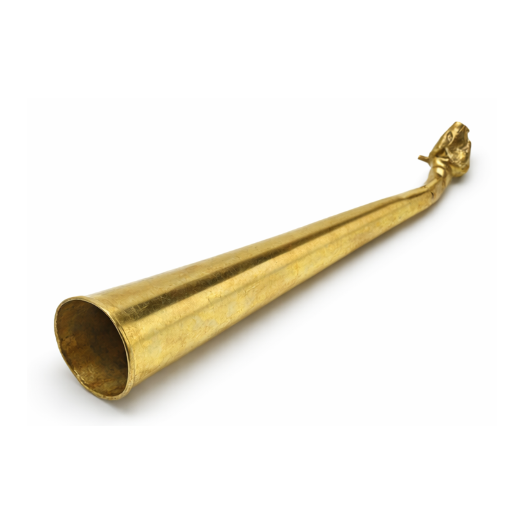 Brass Shringi | Gaumukhi Kamandalu | Jaladhara for Shivling Abhishek | Cow Mouth Abhishek Horn for Shiva Puja
