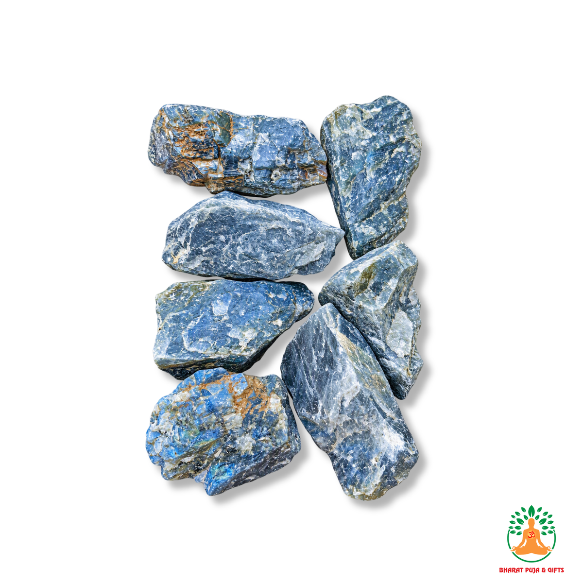 Labradorite Raw Crystals – Natural Rough Unpolished Blue Labradorite Stones | Blue Manifestation Healing and Meditation Crystals