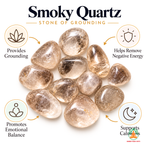 Smoky Quartz Tumble Stones – Polished Natural Gemstones | Manifestation and Healing Crystals