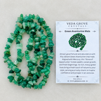 Green Aventurine Chips Crystal Necklace | Green Aventurine Chips Beaded Necklace | Gemstone Necklace