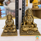Annapurna Mata Idol – Antique Gold Tone Hindu Goddess Statue for Puja