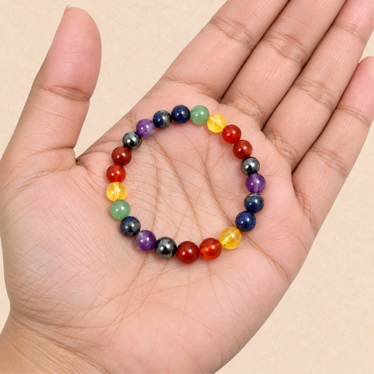 7 Chakra Bracelet | Rainbow Chakra Crystal Bracelet | Meditation & Yoga Jewelry | Energy Balance Bracelet | Spiritual Gift