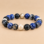 Natural Sodalite Crystal Bracelet | Crystal Jewelry | Meditation Yoga Bracelet | Crystal Gift for Men & Women