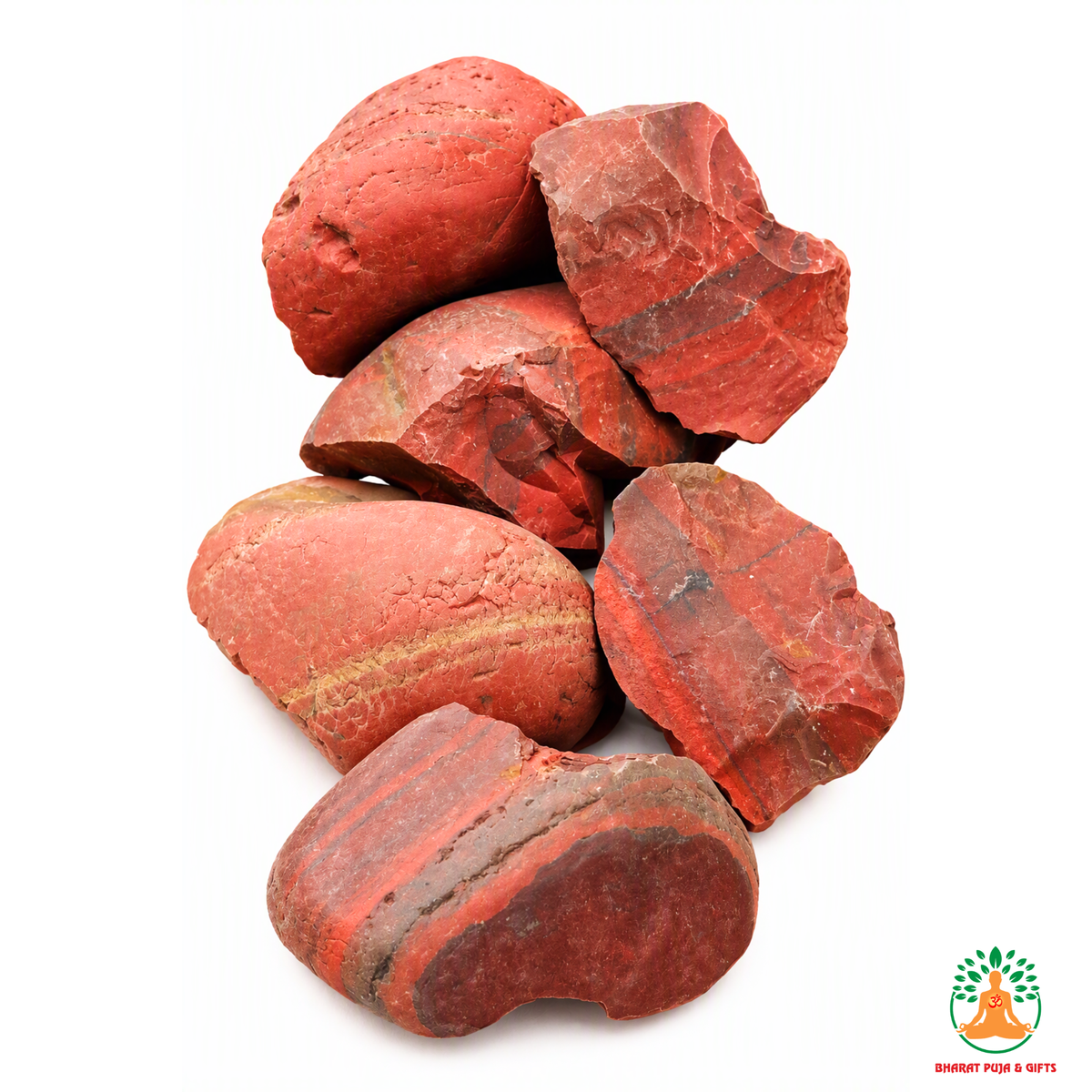 Red Jasper Raw Crystals – Natural Rough Unpolished Red Jasper Stones | Red Manifestation Healing and Meditation Crystals