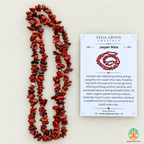 Red Jasper Chips Crystal Necklace | Red Jasper Beaded Necklace | Gemstone Necklace