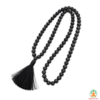 Natural Lava Stone Necklace | 13 Inch Black Volcanic Stone Mala | Meditation & Yoga Necklace | Lava Rock Necklace | Spiritual Jewelry