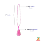 Rose Quartz Beaded Necklace 6mm & 8mm | Natural Pink Gemstone Mala | Love & Self-Love Jewelry | Meditation Necklace | Pink Crystal Necklace