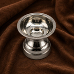 Pure Silver Traditional Pedestal Diya | 999 Fine Silver
