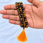 Tiger Eye Beaded Necklace 6mm & 8mm | Natural Golden Brown Gemstone Mala | Protection & Confidence Jewelry | Meditation Necklace | Crystal Jewelry