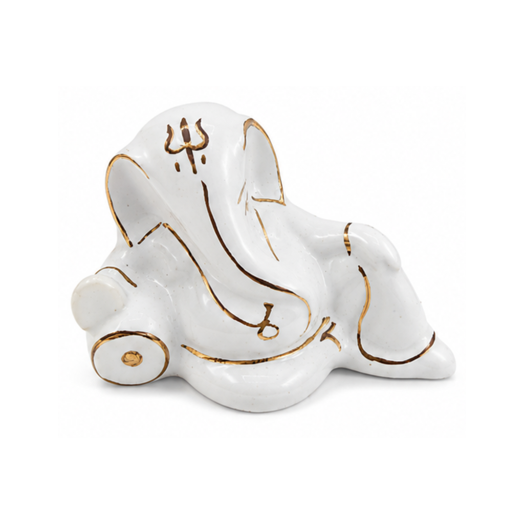 Lying Down Ganesha for Car Dashboard | Small Ganpati Idol for Car