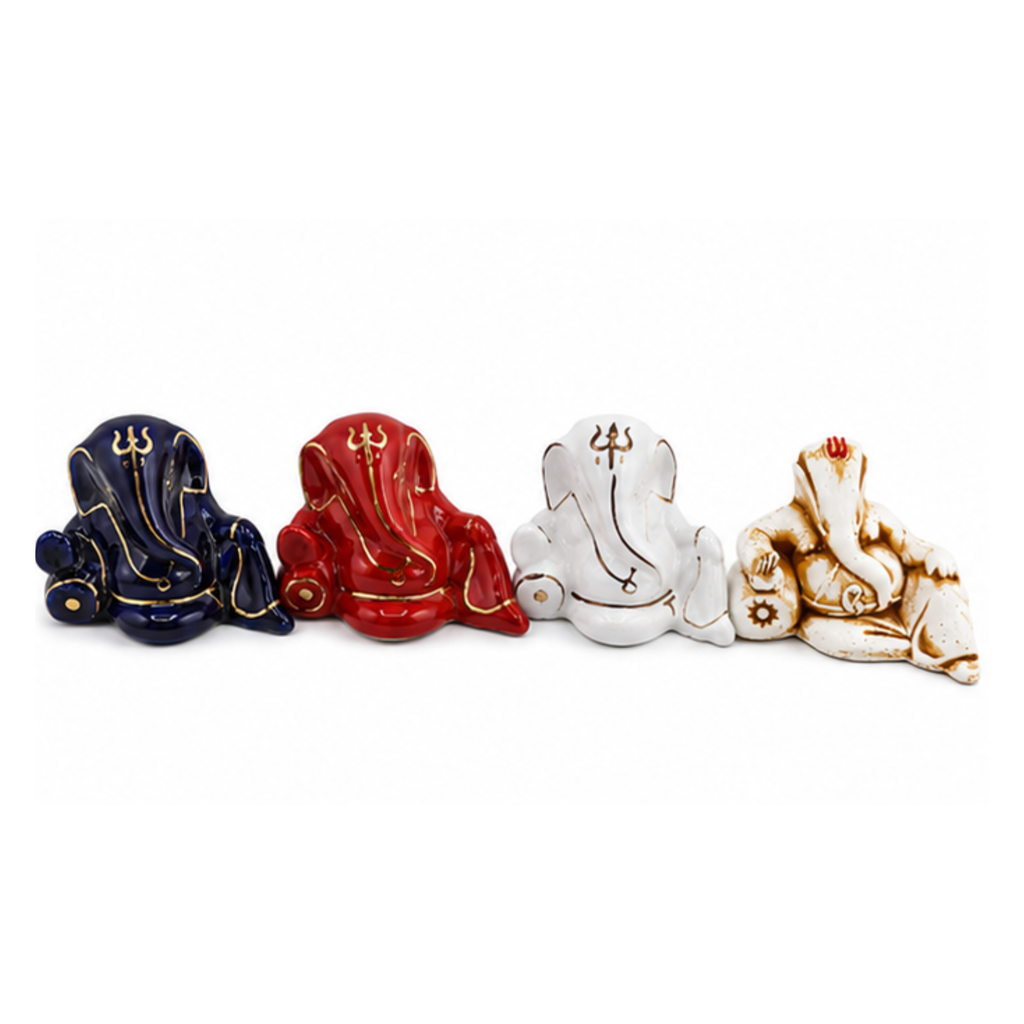 Lying Down Ganesha for Car Dashboard | Small Ganpati Idol for Car