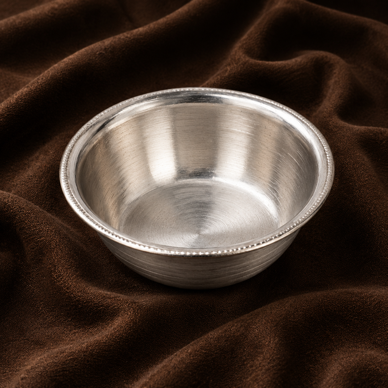 Pure Silver Small Puja Bowl (Katori) | Traditional Offering Bowl