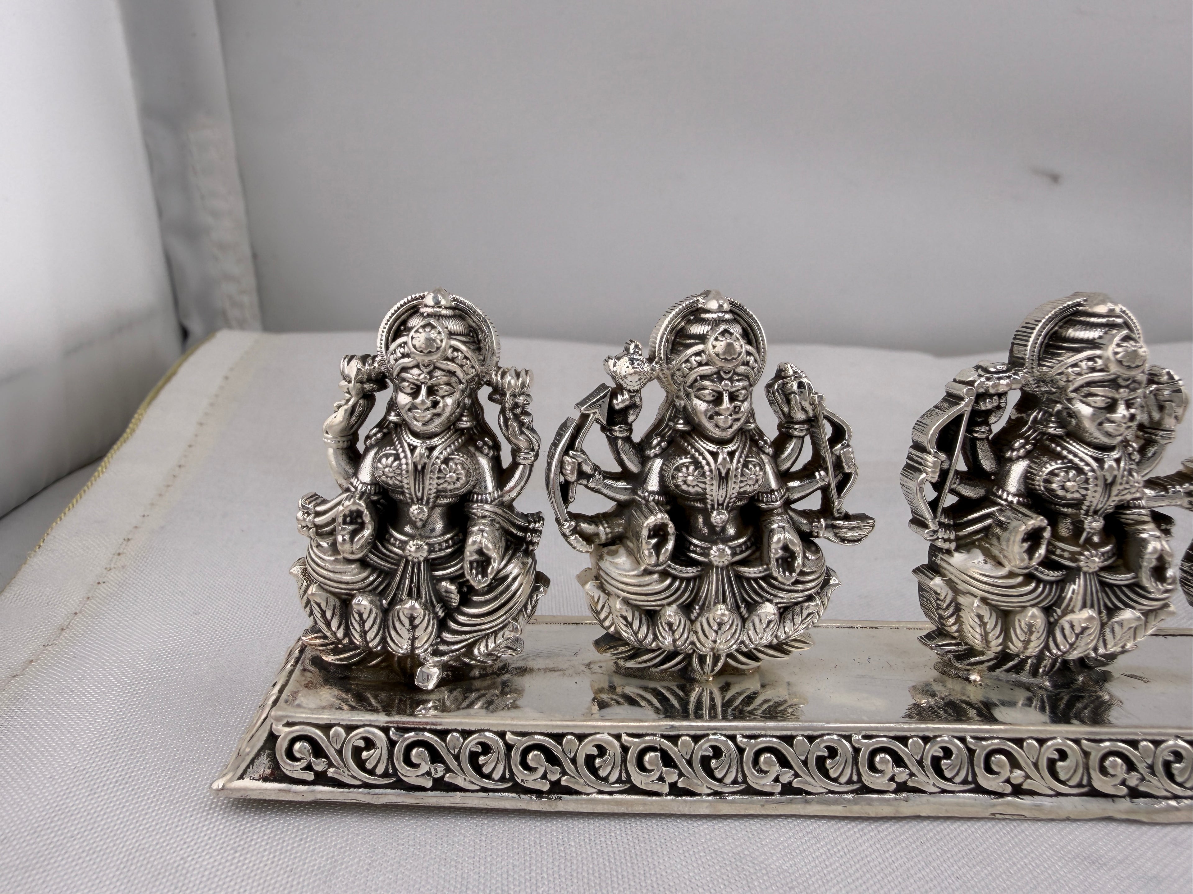 Silver Ashta Lakshmi Idol | 8 Forms of Lakshmi Statue | Eight Laxmi Murti