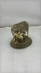 Panchaloha Kamadhenu Idol | Panchadhatu Cow and Calf Murti | Panchalogam Gau Mata Statue