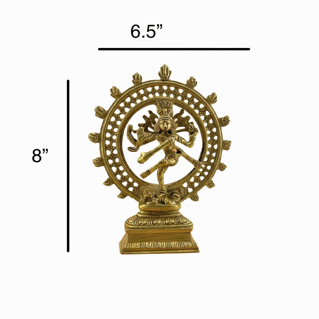 Brass Dancing Nataraja Murti | Hindu God Shiva Shankar Idol | Brass Dancing Lord Shiva Idol | Brass Natraj Natraja