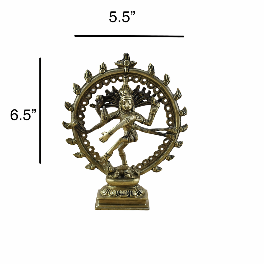 Brass Dancing Nataraja Murti | Hindu God Shiva Shankar Idol | Brass Dancing Lord Shiva Idol | Brass Natraj Natraja