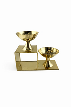 Brass Samai Multi-Step | Brass Lotus Step Diya | Traditional Puja Aarti Oil Lamp Arti Deepak Deepam  | Diwali Decor | Temple Decor