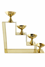 Brass Samai Multi-Step | Brass Lotus Step Diya | Traditional Puja Aarti Oil Lamp Arti Deepak Deepam  | Diwali Decor | Temple Decor