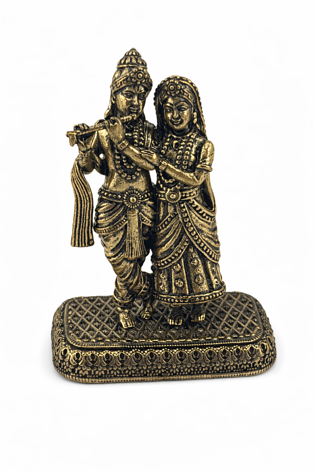 Panchadhatu Radha Krishna Idol | Panchaloha Radha Krishna Murti | Panchaloha Radha Krishna Statue