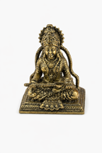 Panchaloha Saraswati Sitting on Asana Statue | Panchadhatu Saraswati Murti | Panchalogam Saraswati Idol