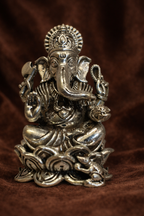 Pure Silver Ganesha Idol | 999 Silver Ganapati Idol | Silver Ganesha Murti