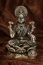Pure Silver Lakshmi Idol | Goddess Lakshmi Laxmi Devi Idol | Silver Laxmi Murti