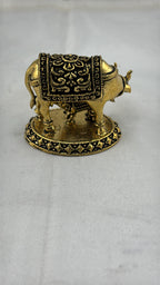 Panchaloha Kamadhenu Idol | Panchadhatu Cow and Calf Murti | Panchalogam Gau Mata Statue