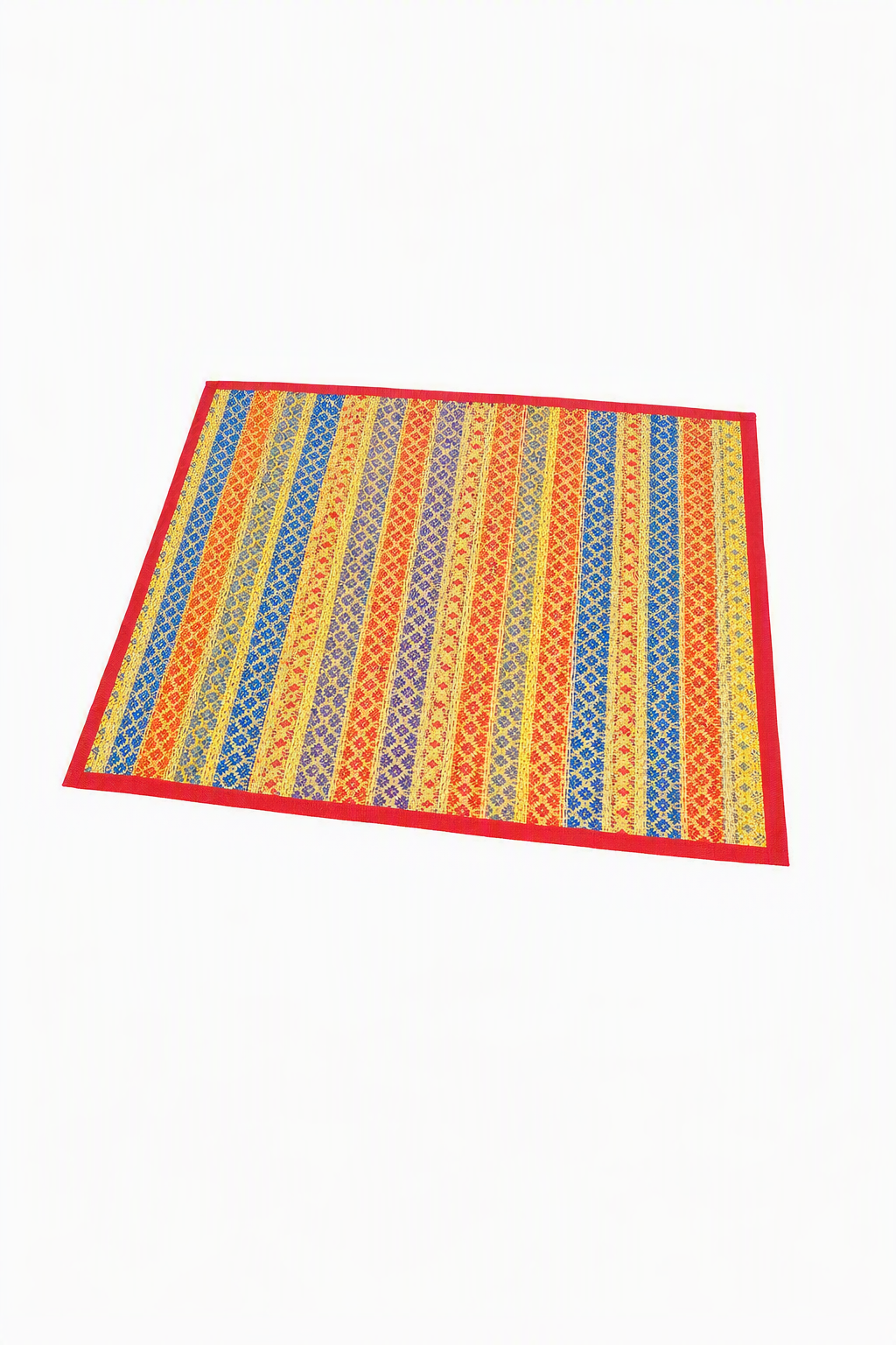 Handmade Kusha Grass Mat | Puja Asan | Indian Puja Rug 18"x18"