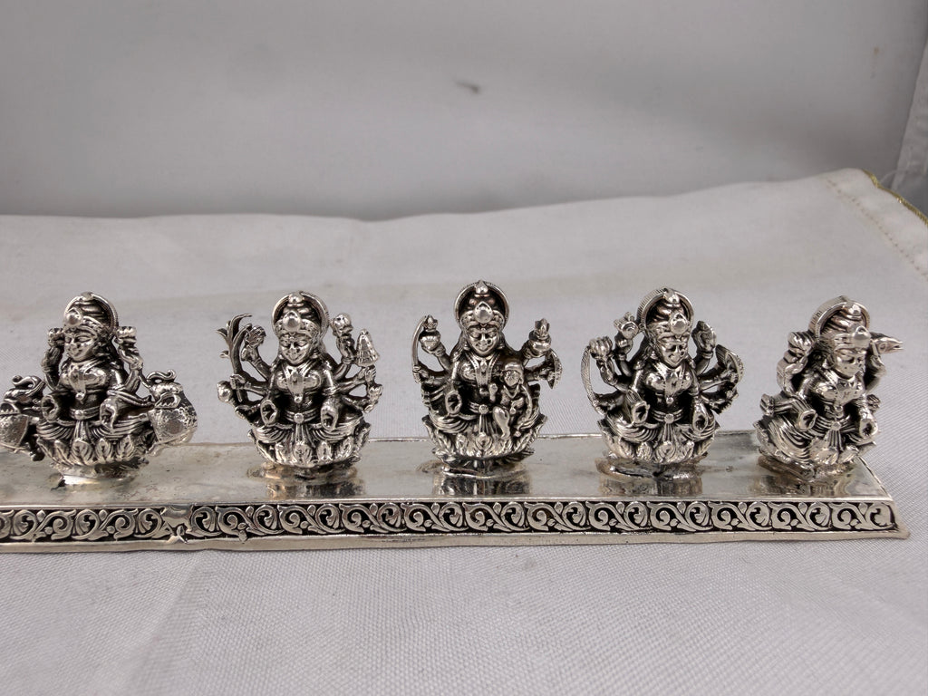 Silver Ashta Lakshmi Idol | 8 Forms of Lakshmi Statue | Eight Laxmi Murti