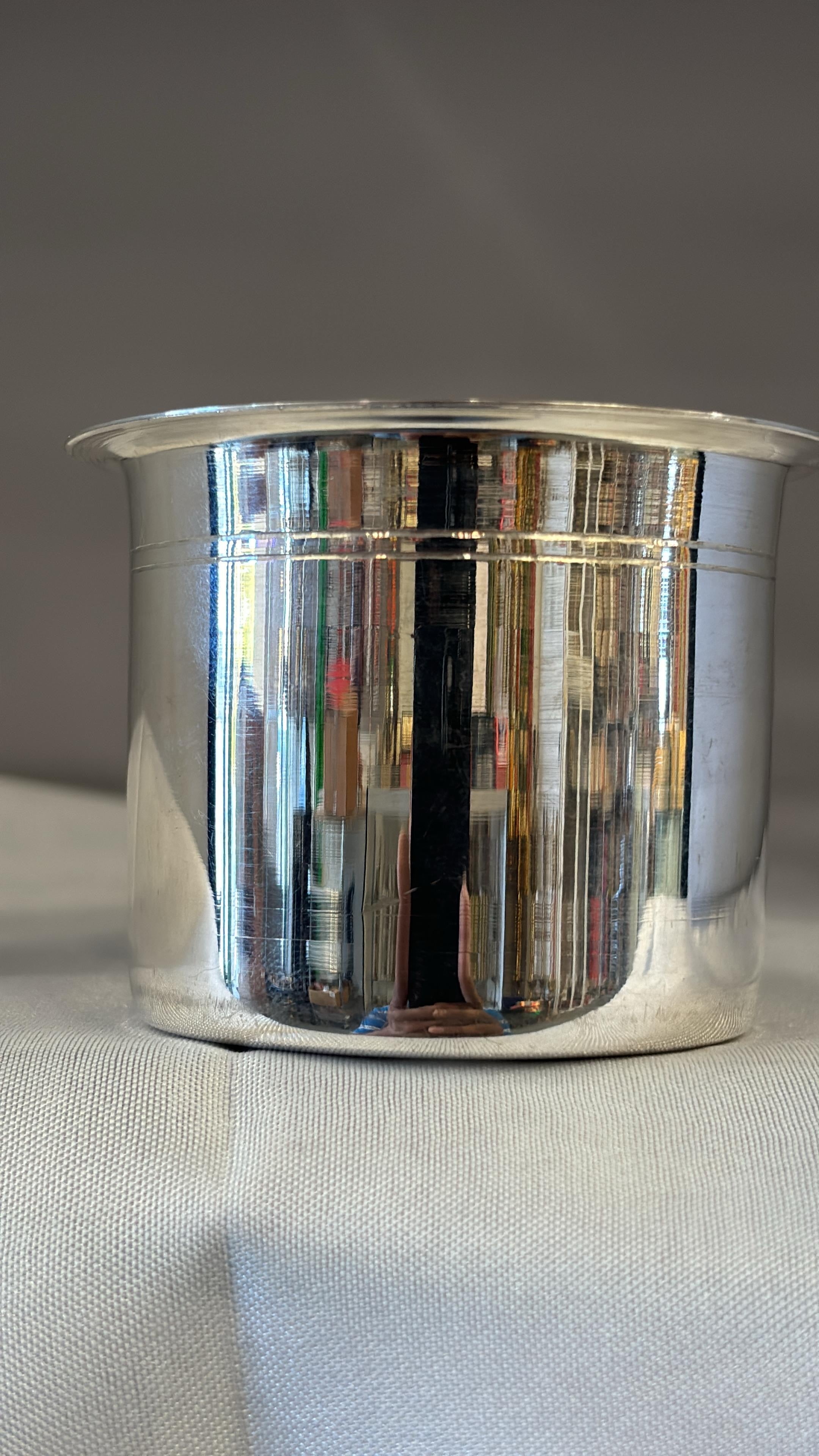 Silver Cup with Flared Rim | Silver Water Cup | Silver Puja Cup