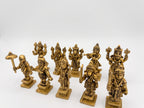 Brass Dashavatar Statue Set | Vishnu Dashavatar Idol Set | Ten Incarnations of Vishnu Murtis