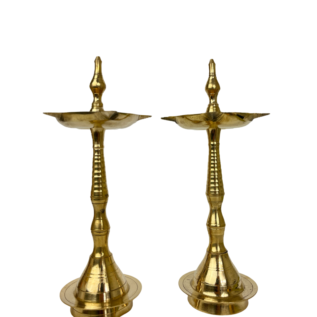Brass Samai Pair Brass Oil Diya