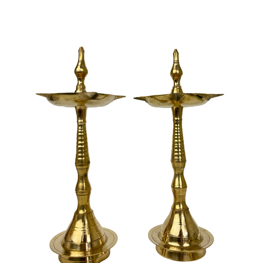 Brass Samai Pair Brass Oil Diya, Diwali Deepak, Brass Oil Diya Lamp, Diwali Deepak, Diya For Home Decor, Kathu Vilakku, Kerela Diya, Pooja Diya