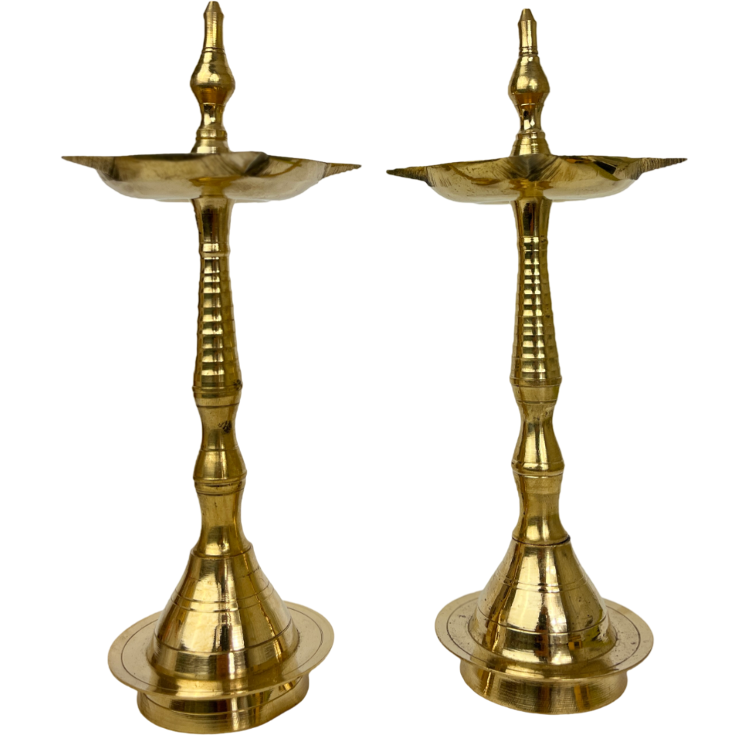 Brass Samai Pair Brass Oil Diya