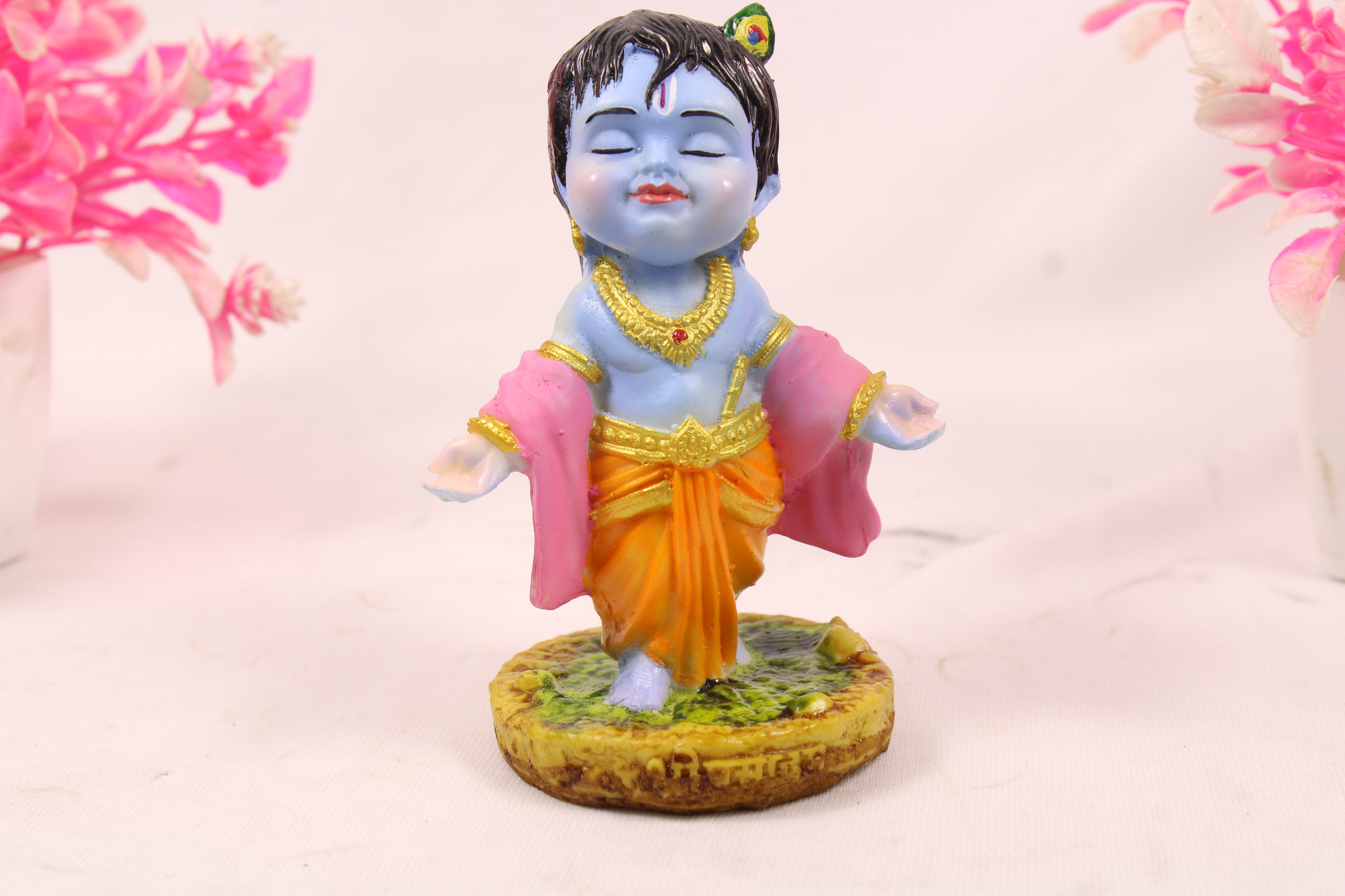 baby Krishna Kahna God Idol for Pooja, Car & Home decor, collection art figurine