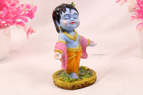baby Krishna Kahna God Idol for Pooja, Car & Home decor, collection art figurine