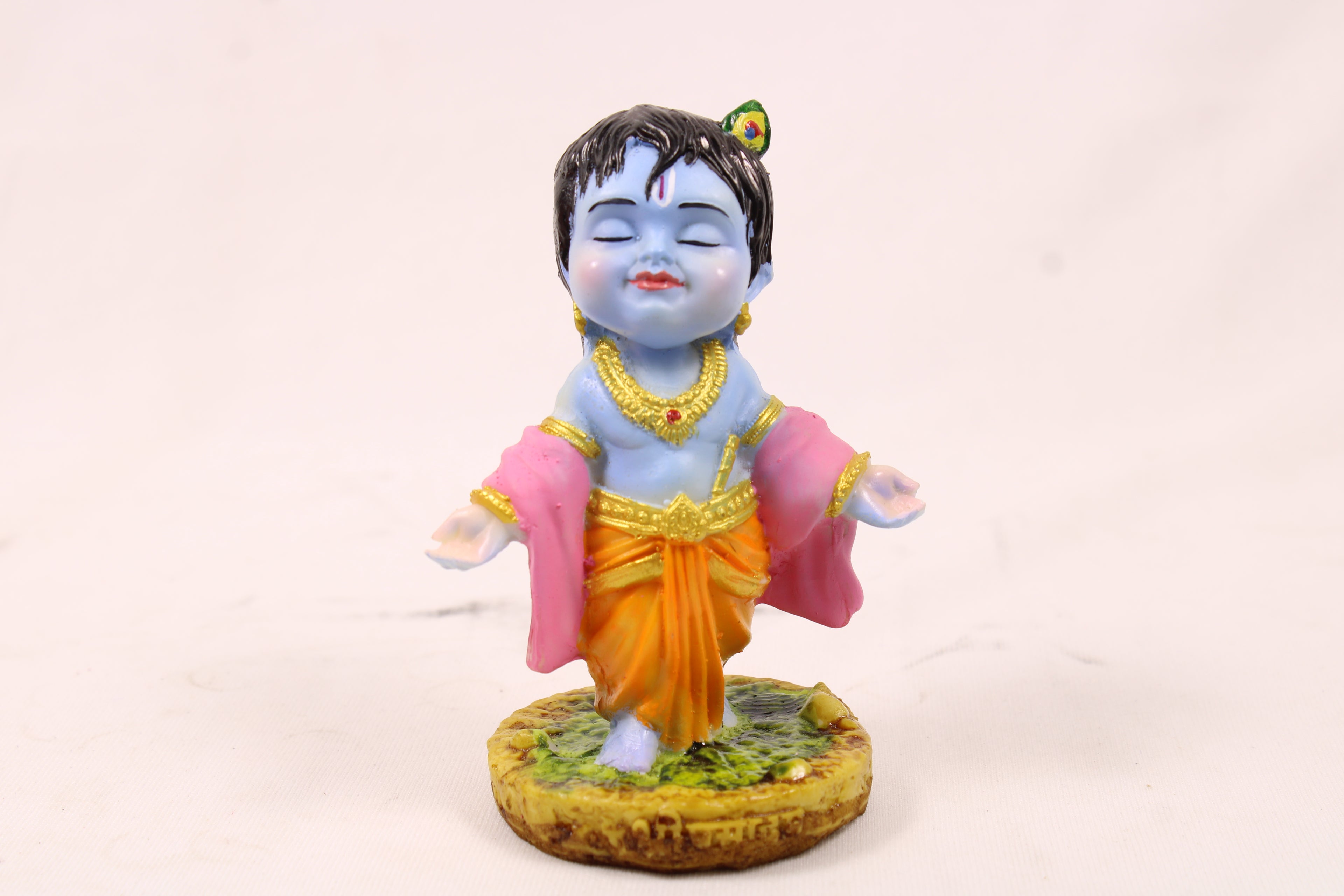 baby Krishna Kahna God Idol for Pooja, Car & Home decor, collection art figurine