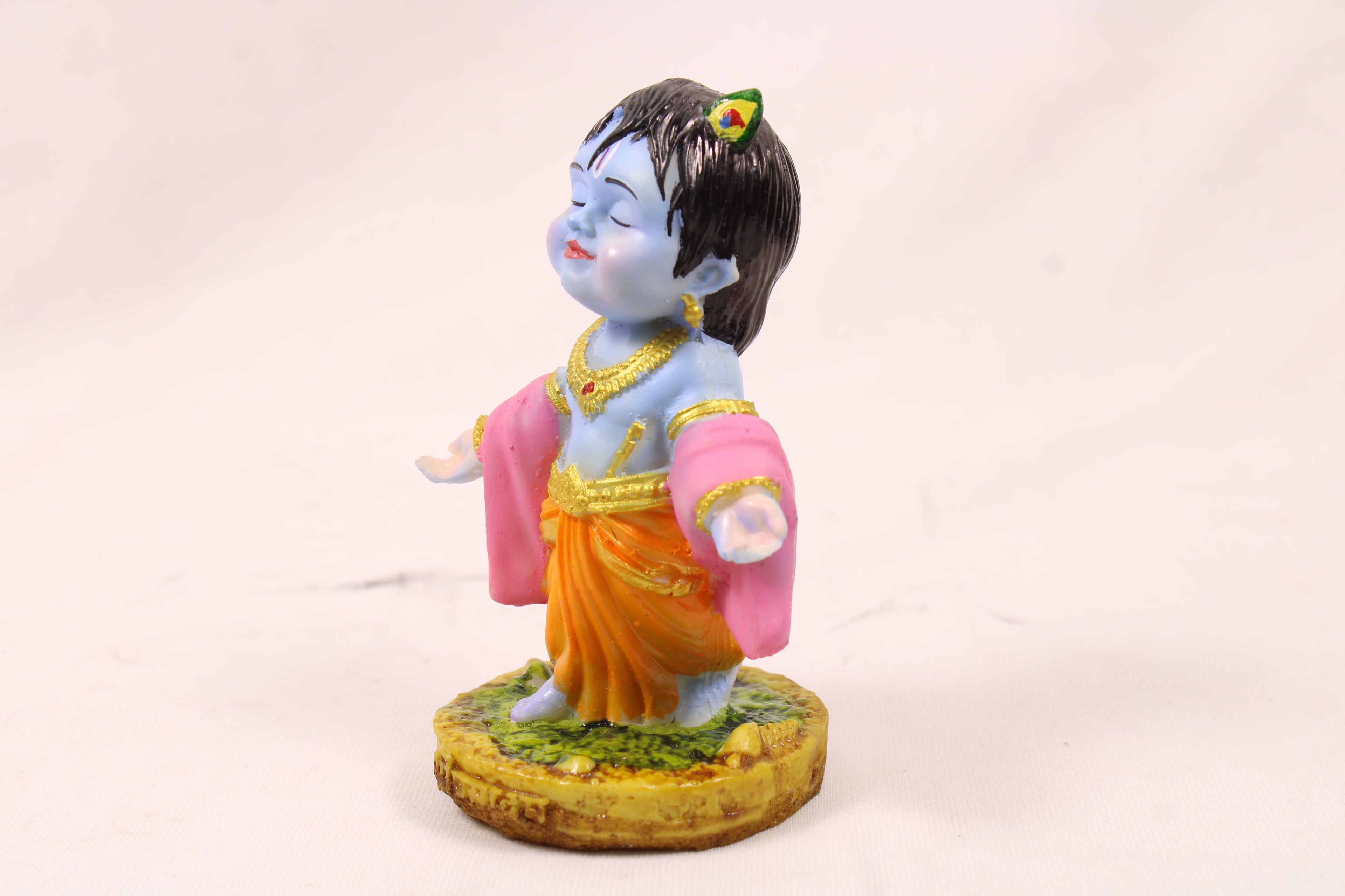 baby Krishna Kahna God Idol for Pooja, Car & Home decor, collection art figurine