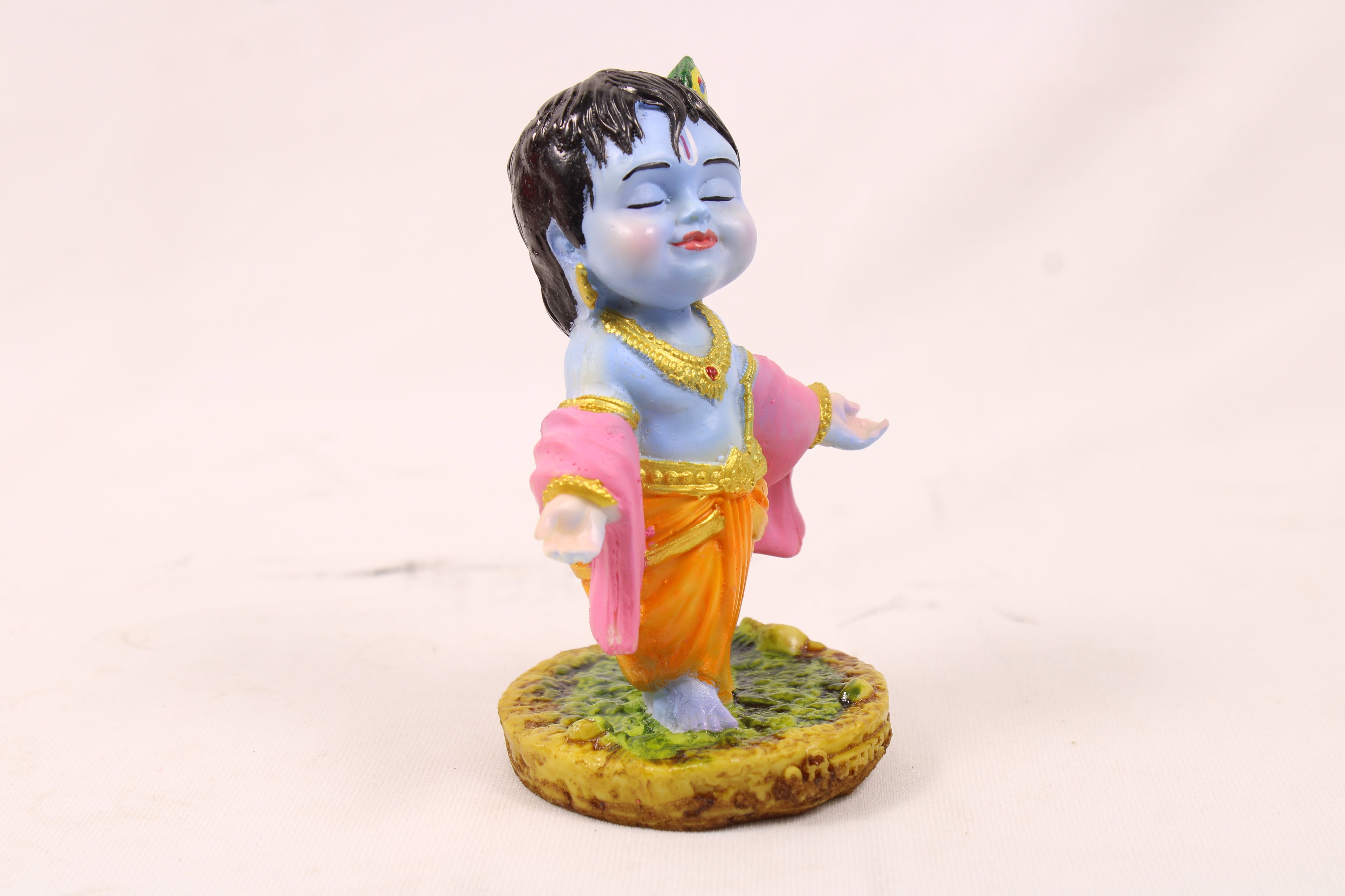 baby Krishna Kahna God Idol for Pooja, Car & Home decor, collection art figurine